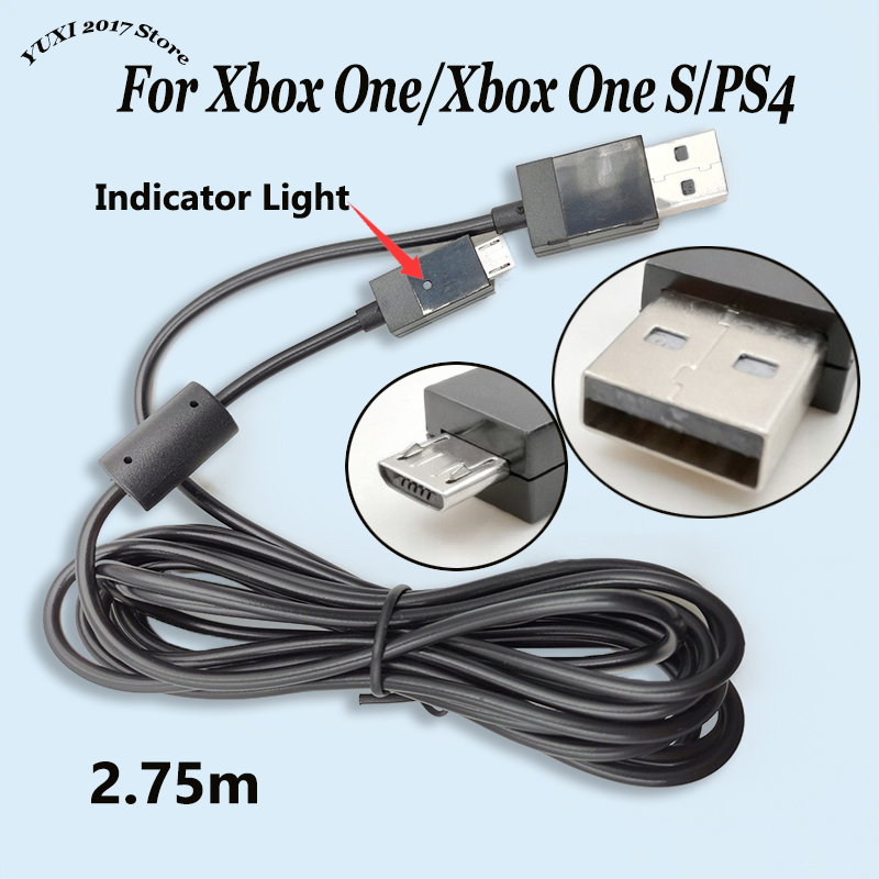 Gaming Accessories Ps4 - 1/2 adet siyah mikro USB şarj