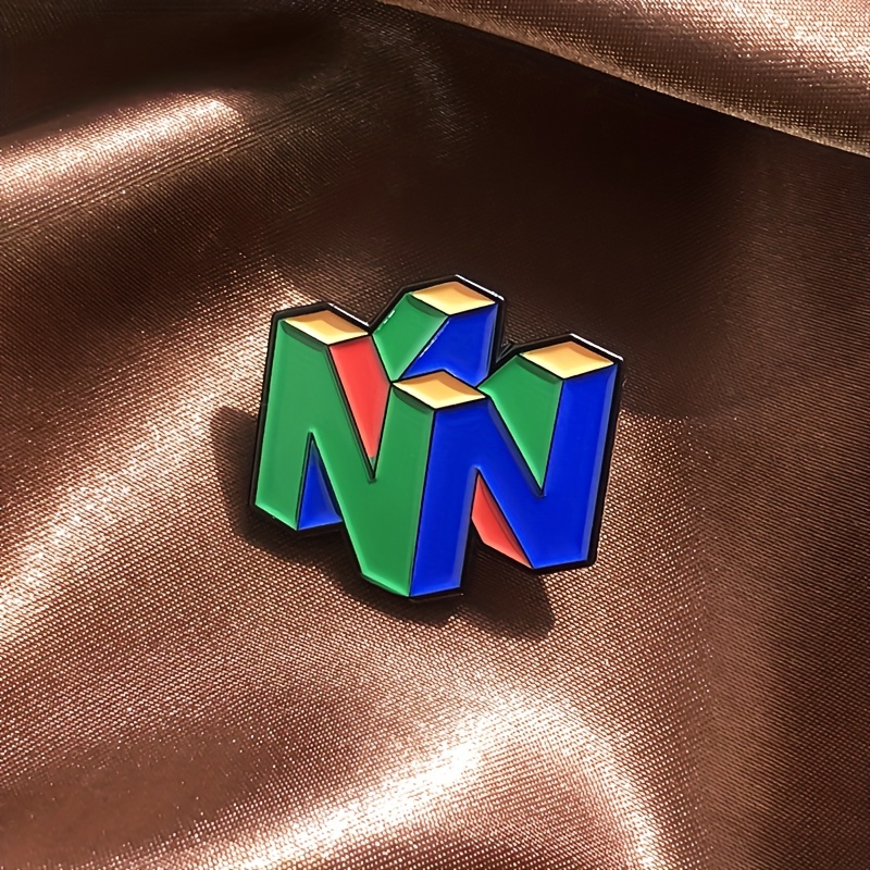 Gaming Accessories Gifts For Men - N64 Logo Oyun Emaye Pin –
