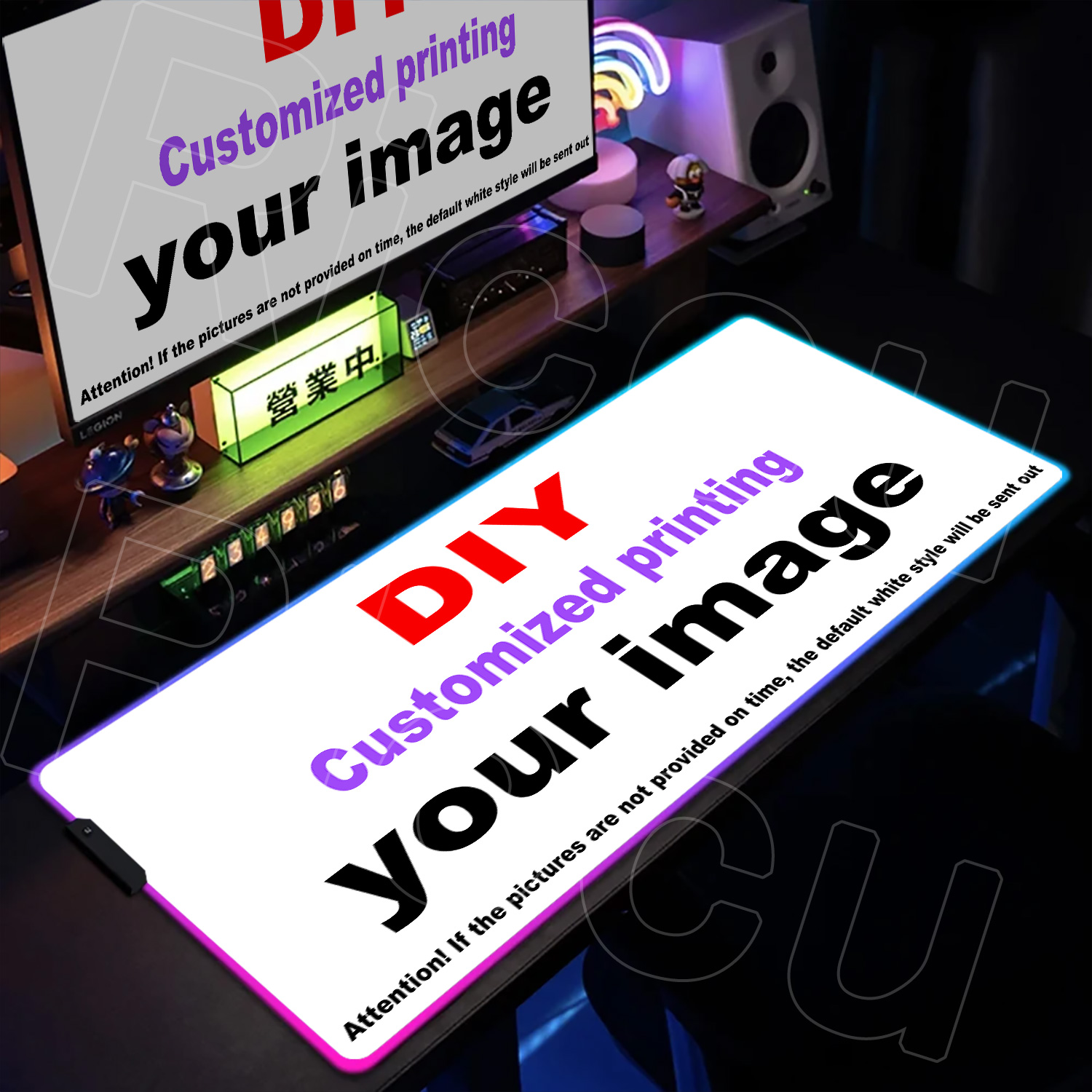 Gaming Accessories Hd Images - RGB HD baskı DIY Özelleştirilmiş Mouse