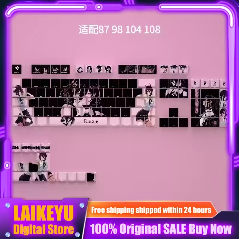 Gaming Accessories Gifts For Men - Testere Adam Dantel Anime Klavye Tuş