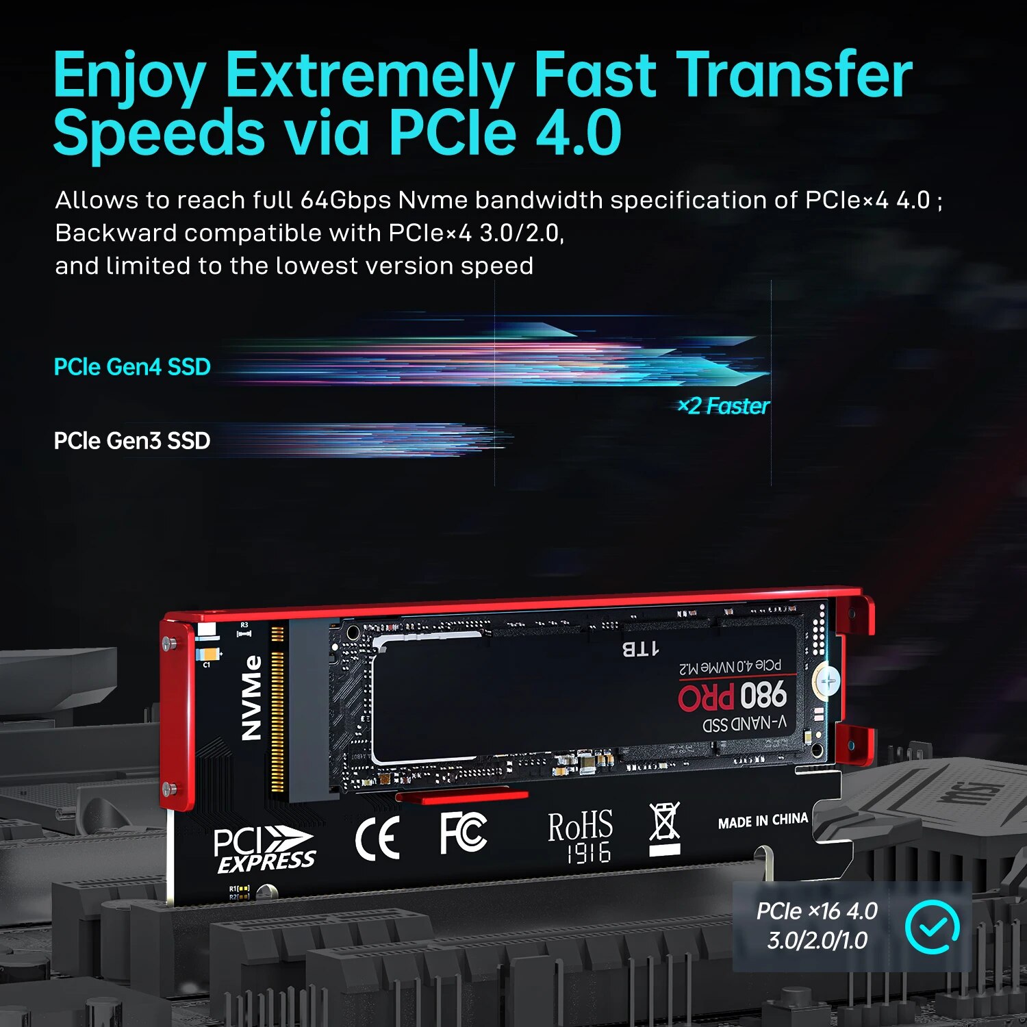 JEYI M.2 NVMe - PCIe 4.0 X16 A - Samsung Ssd 980 Pro incelemesi ve fiyatı