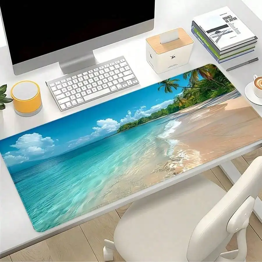 Mavi Okyanus Mouse Pad Yaz Pla - Gaming Accessories Gifts For Men incelemesi ve fiyatı