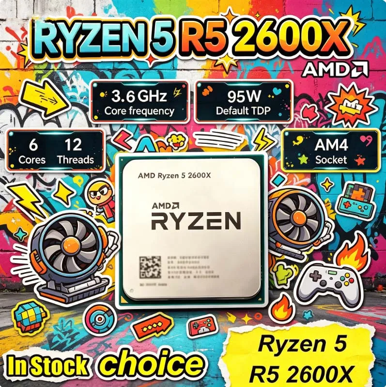 AMD Ryzen 5 2600X AM4 CPU İşle - Amd Cpu Ryzen 5 incelemesi ve fiyatı