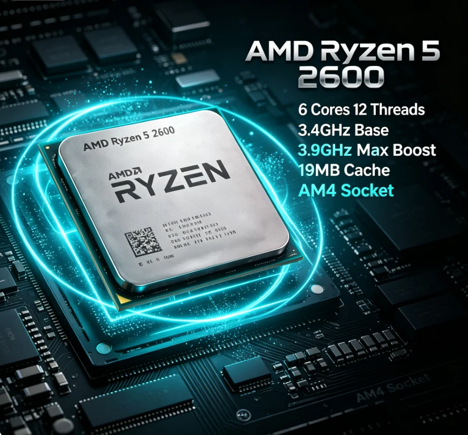 AMD Ryzen5 2600 R5 2600 Masaüs - Amd Cpu Ryzen 5 incelemesi ve fiyatı