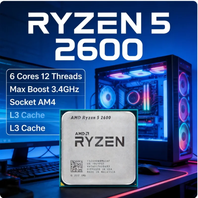 AMD Ryzen5 2600 R5 2600 Masaüs - Amd Cpu Ryzen 5 incelemesi ve fiyatı