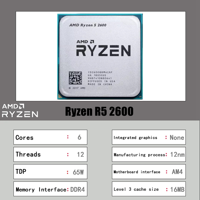 AMD Ryzen 5 2600 6 Çekirdekli  - Amd Cpu Ryzen 5 incelemesi ve fiyatı