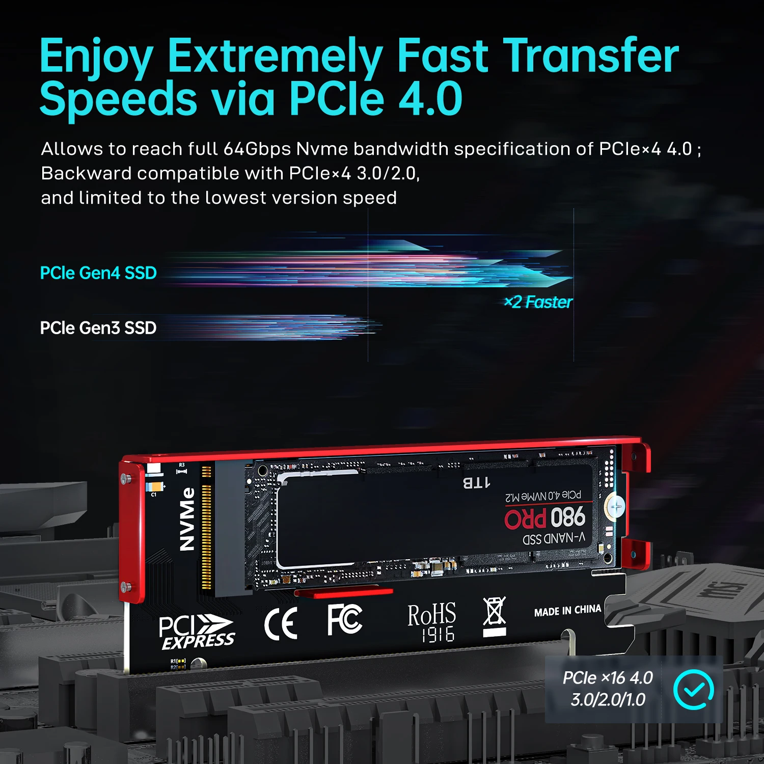 JEYI M.2 NVME - PCIe 4.0 X16 A - Samsung Ssd 980 Pro incelemesi ve fiyatı